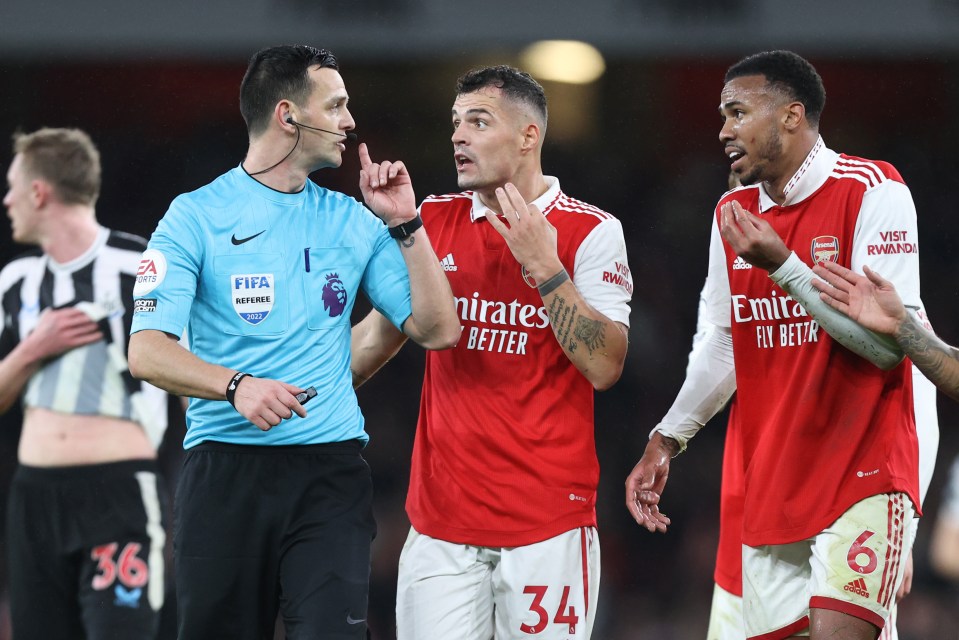 Gabriel raged at ref Andy Madley during and after the game