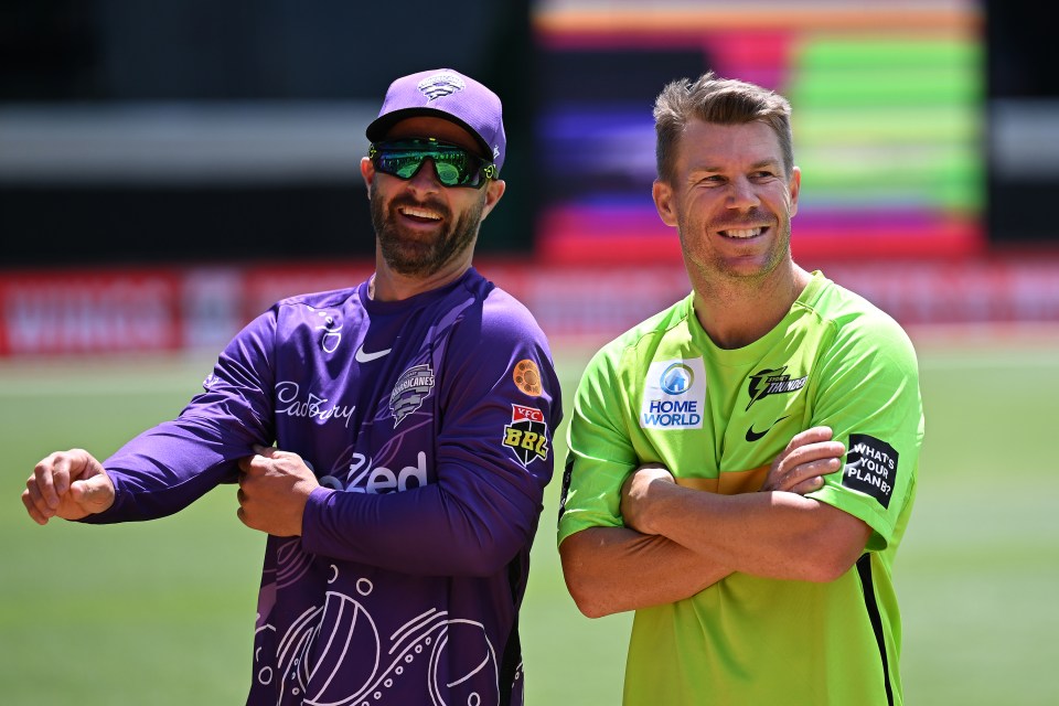 Wade, left, and Warner, right, have played together for Australia