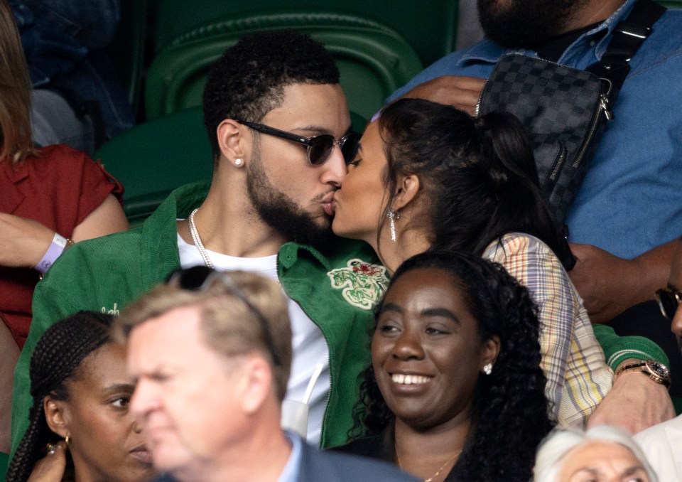 The relationship was confirmed when they were snapped kissing at Wimbledon in 2021