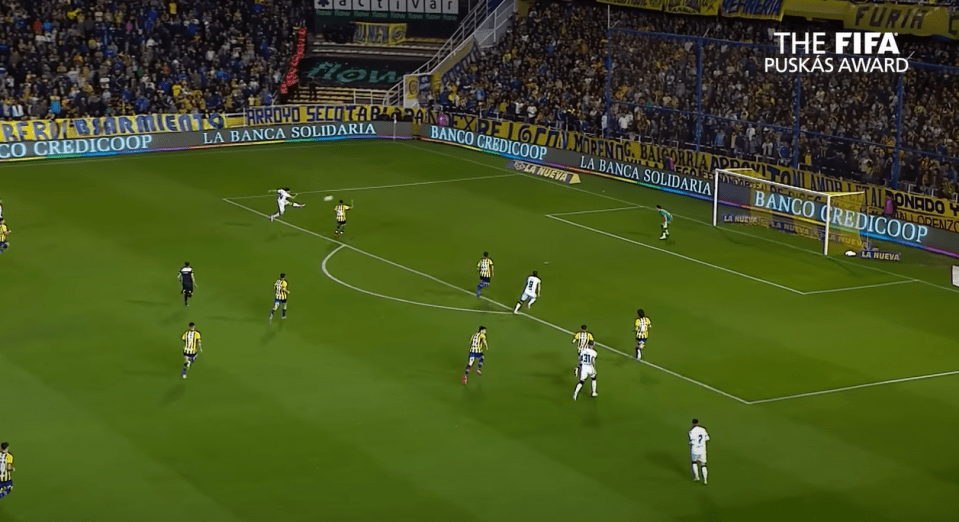 Francisco Gonzelez Metilli unleashes a sensational volley