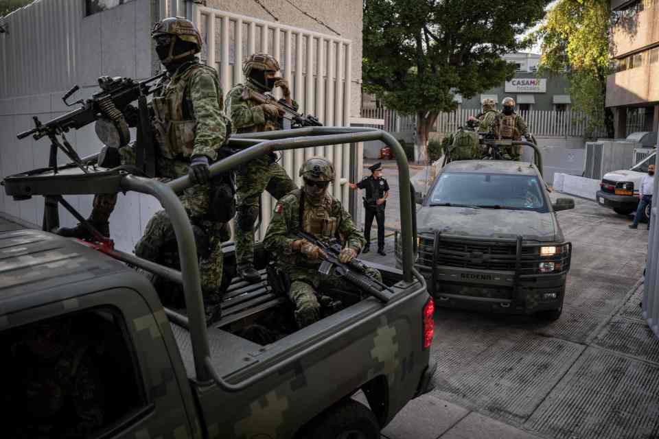 Armoured vehicles roll out in Mexico