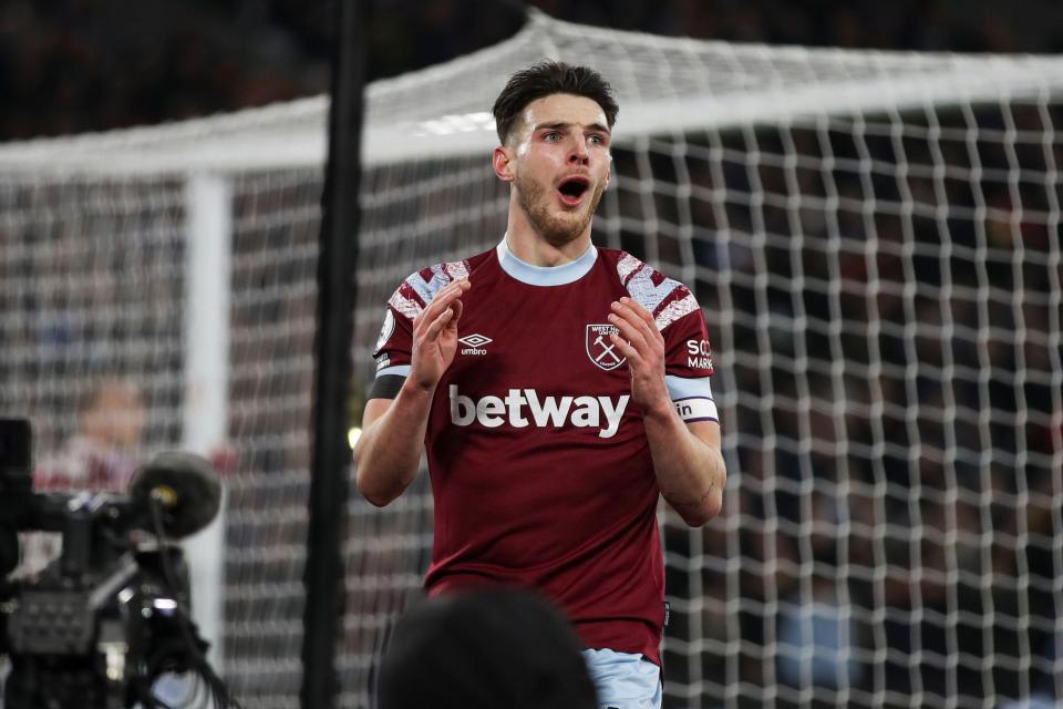 Declan Rice is set to leave West Ham at the end of the season