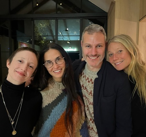 Andrea with Demi Moore, director Michael Morris and Gwyneth Paltrow