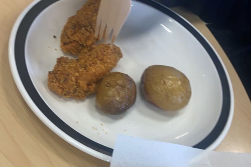 This deconstructed chicken dinner is not expected to bring a Huddersfield school any Michelin stars