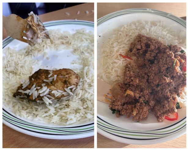 Two variations on the theme of plain unseasoned rice