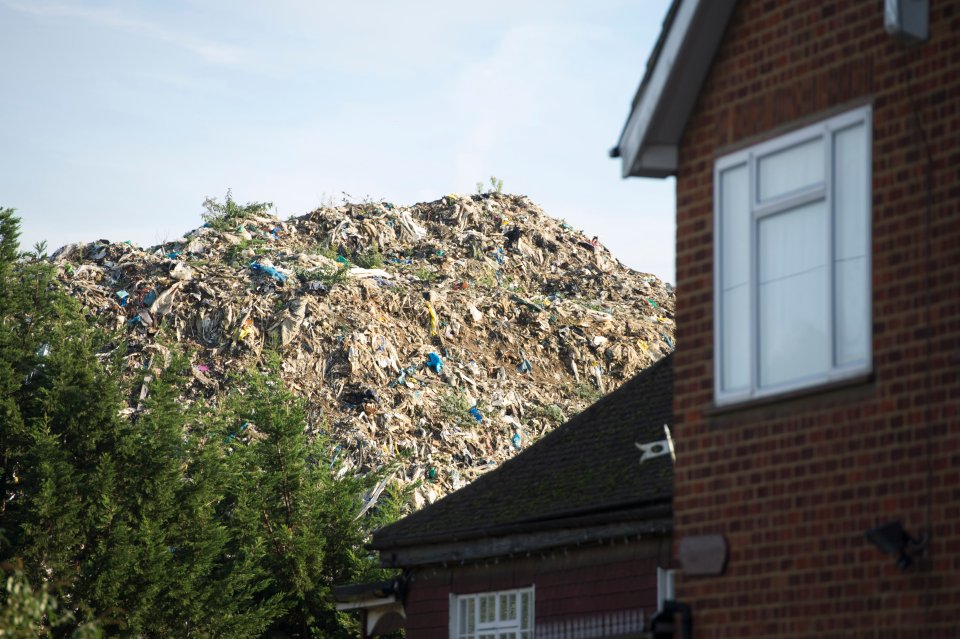 Residents say the landfill site gives off a foul stench for miles around