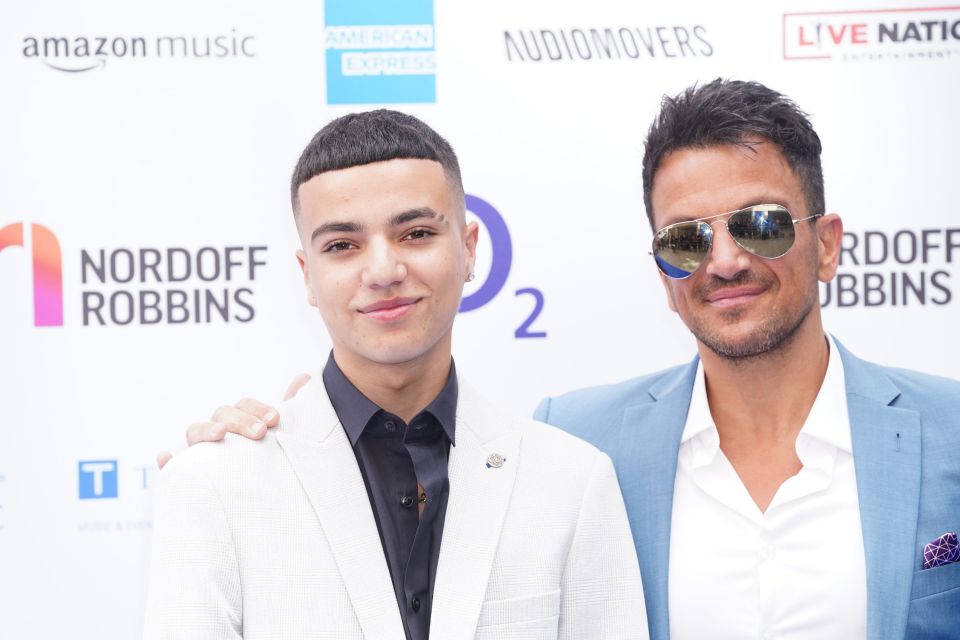 Peter Andre said his son Junior won't appear on his new album