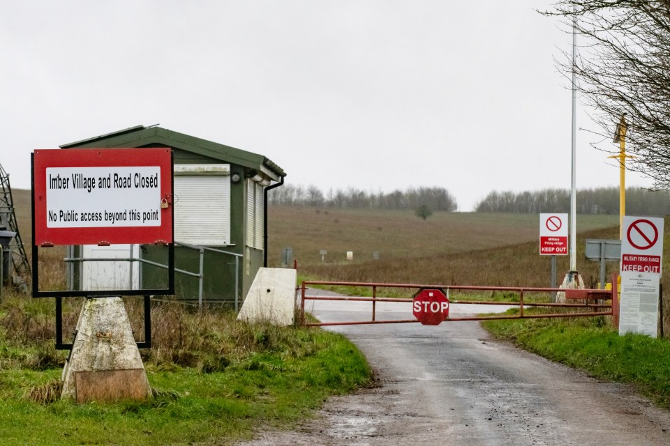 Imber village is now strictly guarded by the British Army