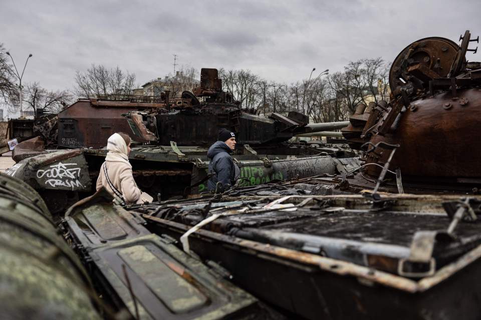 Many Russian tanks have been destroyed by Ukrainian troops pushing back Putin's troops