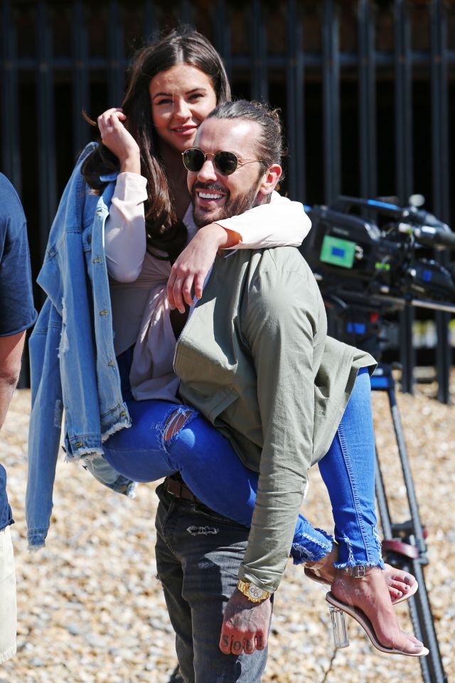 Pete on set with Shelby Tribble