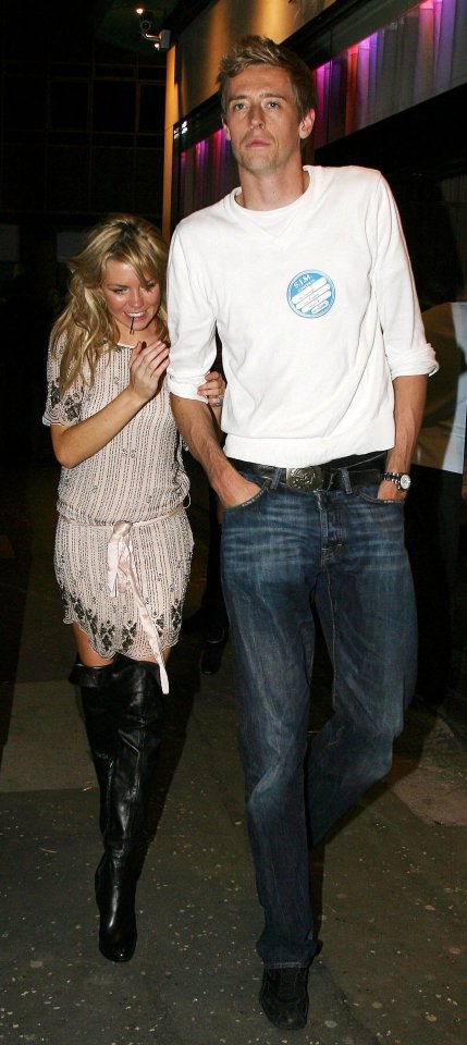 Peter Crouch admitted he had to put in the hard yards to woo Abbey into bed when they first started dating