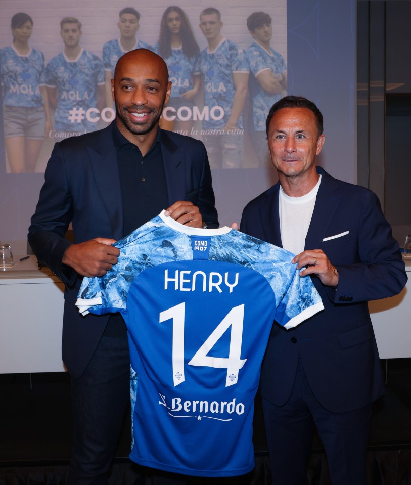 Thierry Henry and Dennis Wise are both involved at Como