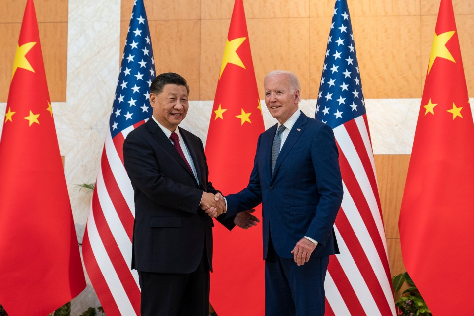 Chinese president Xi Jinping and US president Joe Biden