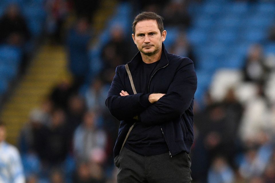 The Toffees sacked Frank Lampard on Monday