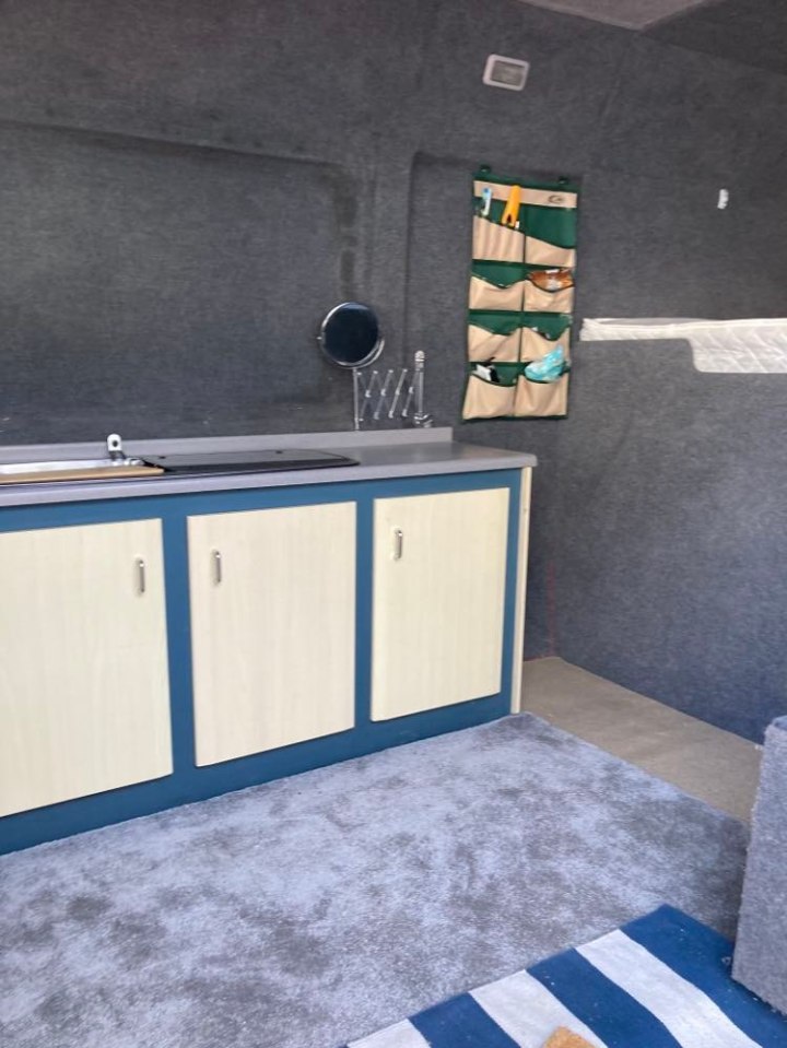 They also have a kitchen area and additional storage