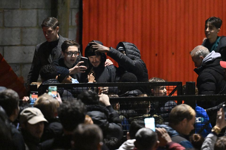 Dad Becks at Romeo’s Brentford B debut earlier this month