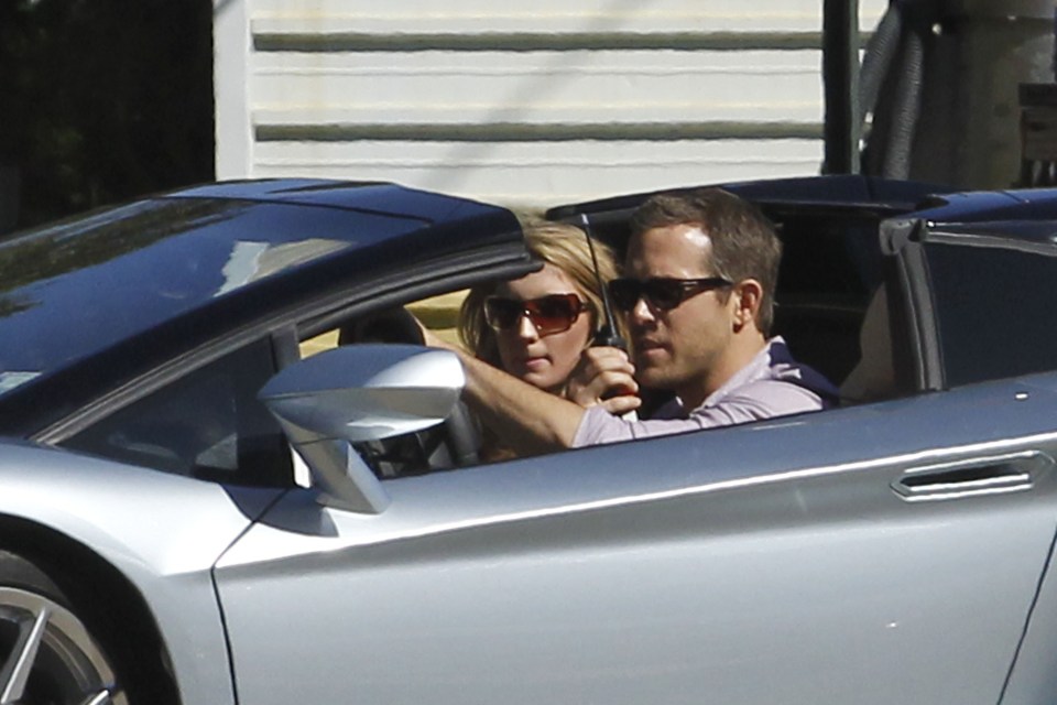 The couple in their Lamborghini