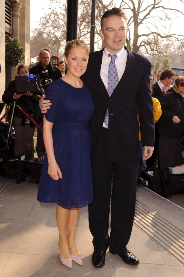 Sally pictured with her husband Tim