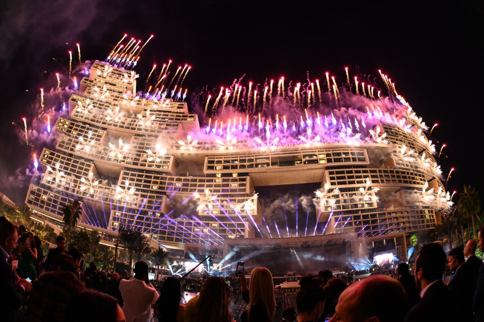 The Dubai sky was lit up by fireworks for nearly 30 minutes during the launch party at Atlantis The Royal Dubai