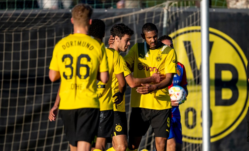 Haller impressed with a hat-trick in a friendly against FC Basel