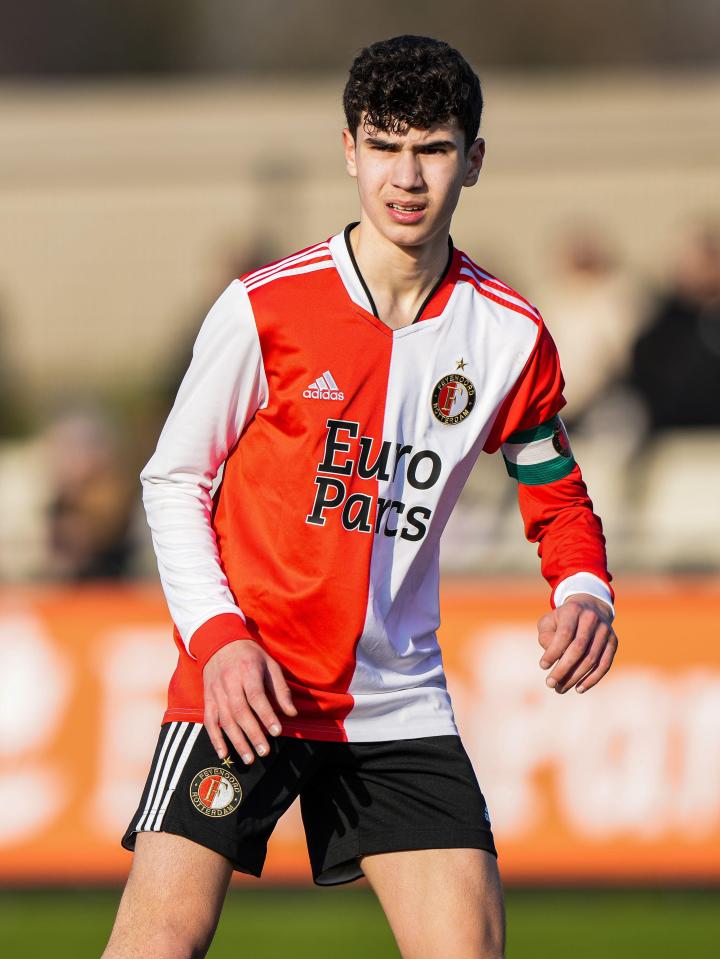 Shaqueel has 16 goals in 13 games for Feyenoord's U17 team