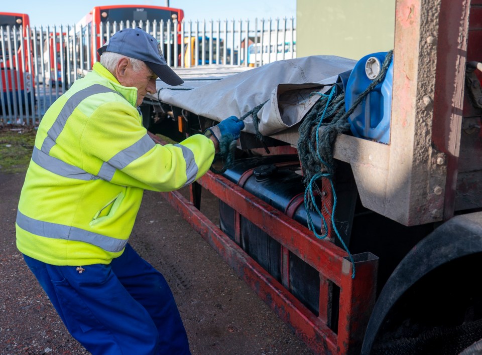 Brian has been driving HGVs for 70 years