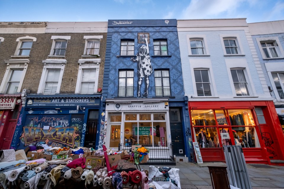 Portobello Road is also a popular spot