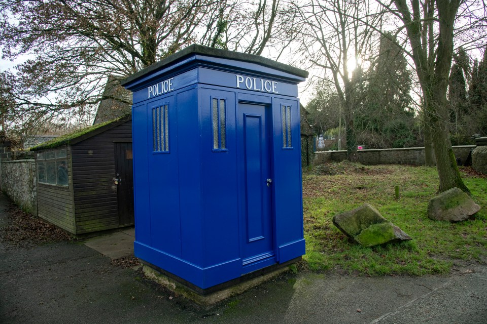 The village even has a rare police box