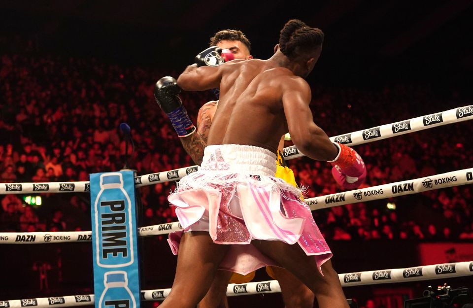 A two punch combination won the fight for KSI