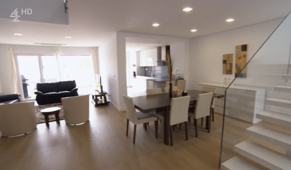 After being shown four properties, the couple immediately fell in love with the fifth option