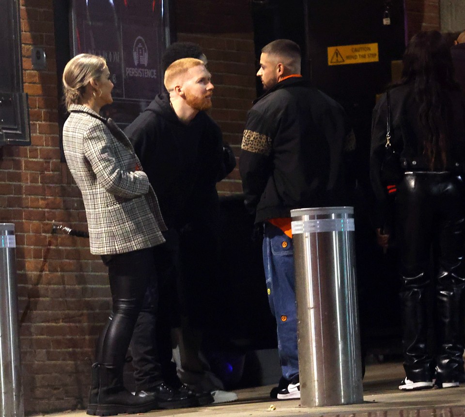 Strictly pro Neil Jones was among the group with Helen Skelton who were caught up in the fight