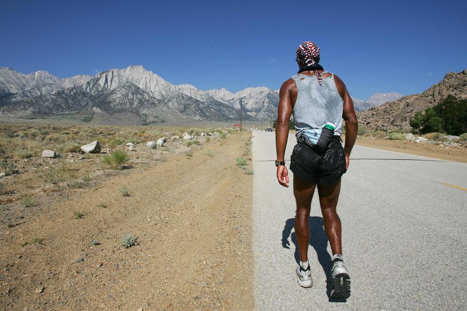 He ran through the hottest area on Earth for over 100 miles