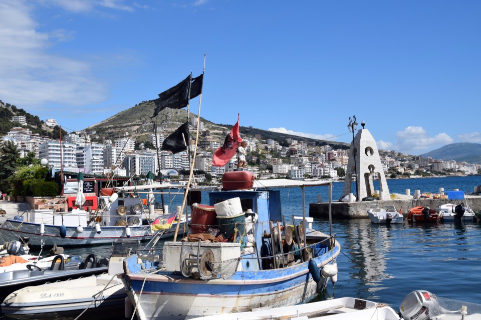 The stunning port of Saranda