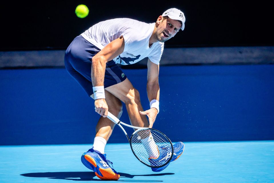 Novak Djokovic terminated his practice session with Daniil Medvedev early