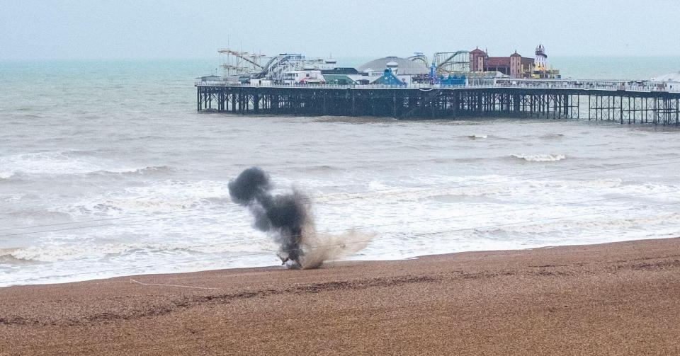 Cops were called to the beach at about 10.30am