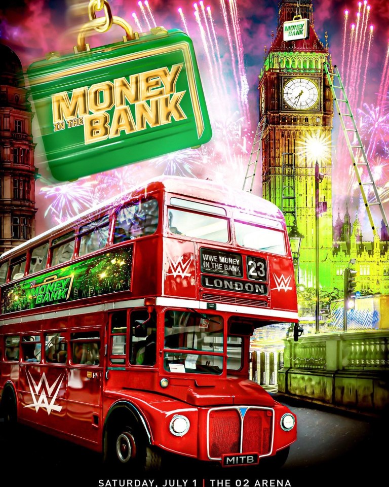 London will be hosting this year's WWE Money in the Bank