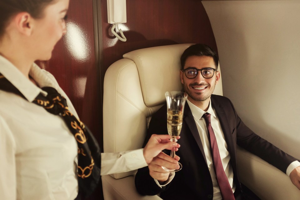 Flight attendants receive commission when passengers purchase food and drink onboard (stock image)