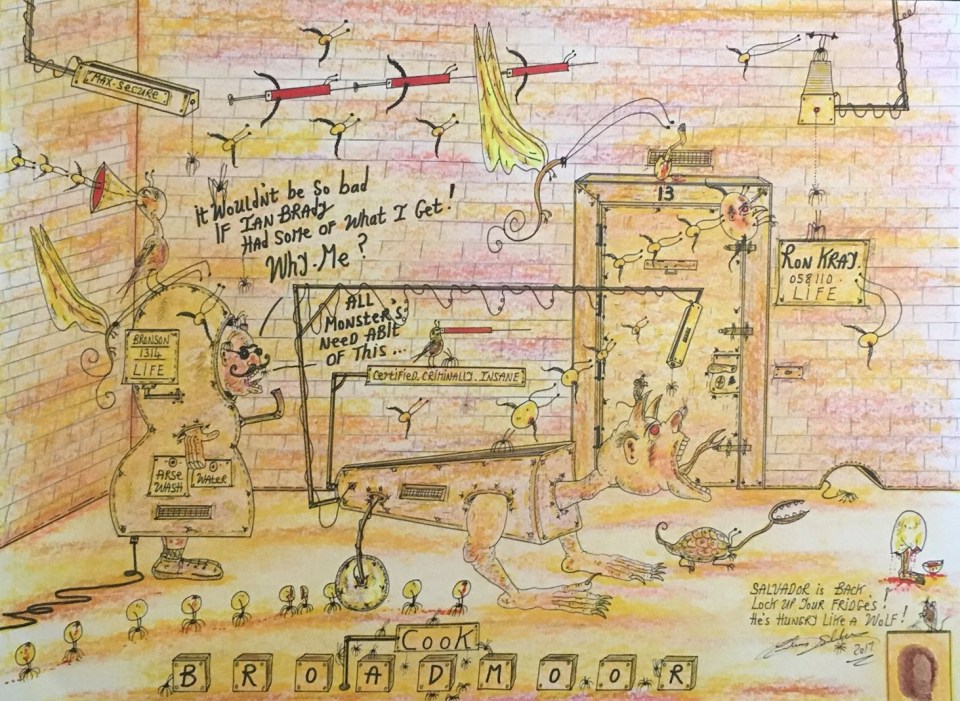 One of Bronson’s surreal drawings