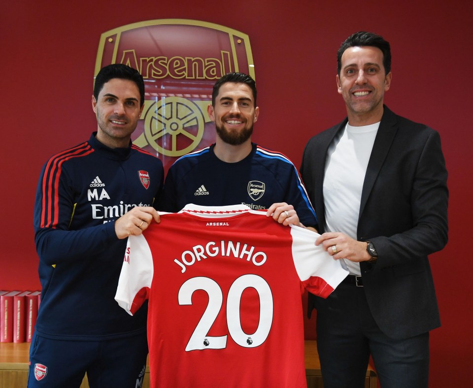 Jorginho joined Arsenal from Chelsea on deadline day