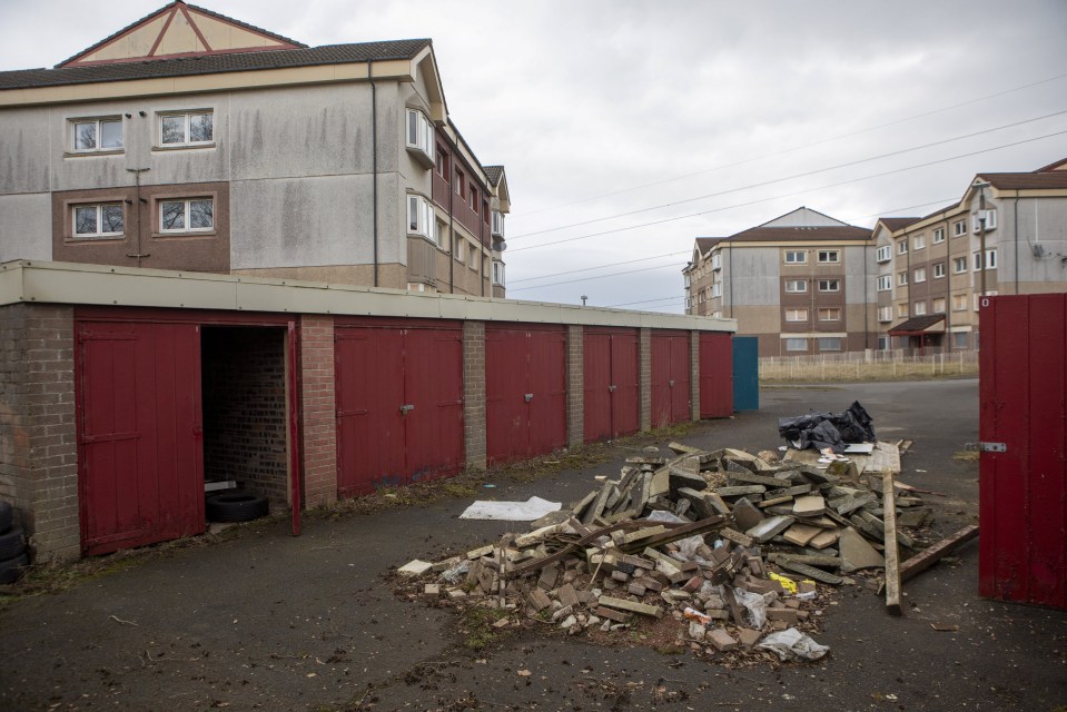 The eight blocks of flats along the street are all scheduled for demolition