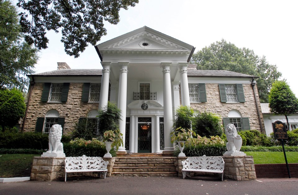 Graceland, Elvis Presley’s home in Memphis, Tennesse