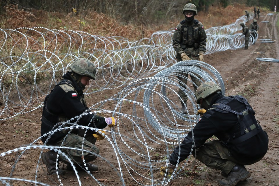 It comes as Poland prepares construction of a barrier along its Russian border