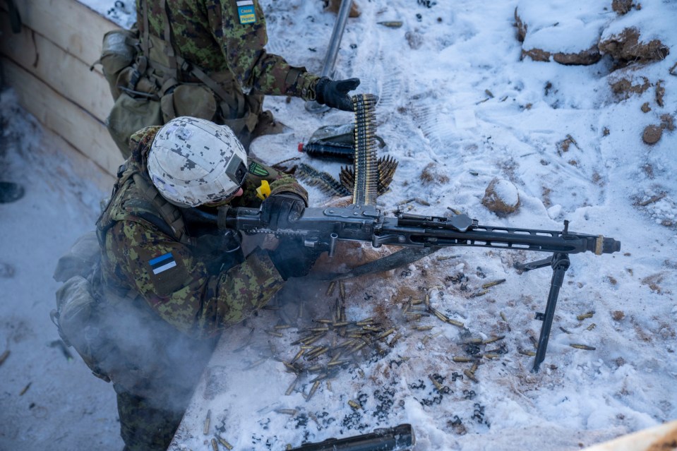 Dramatic pictures show soldiers 'opening fire' on approaching French troops