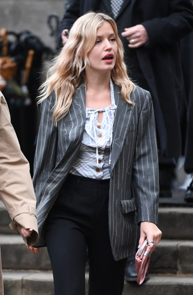 Georgia May Jagger wore a striped blazer