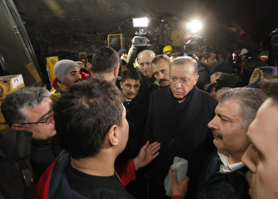 President Erdogan has visited the areas affected by the disaster