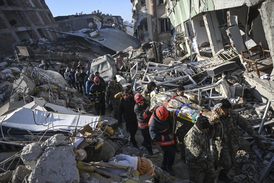 Gulendam Avcioglu being stretched away after surviving 101 hours