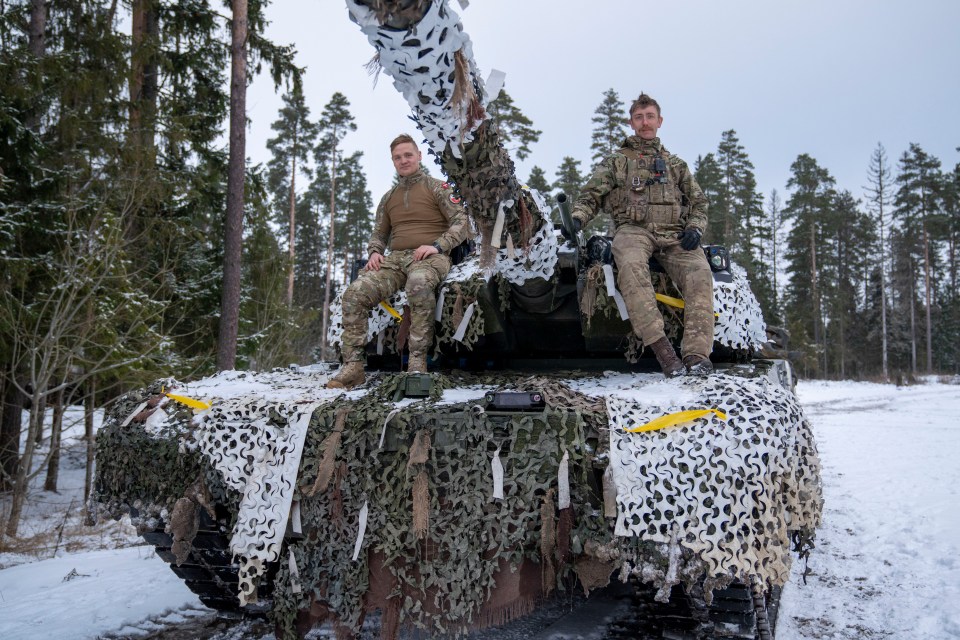 Danish Leopard 2A7 tanks are taking part in the exercise