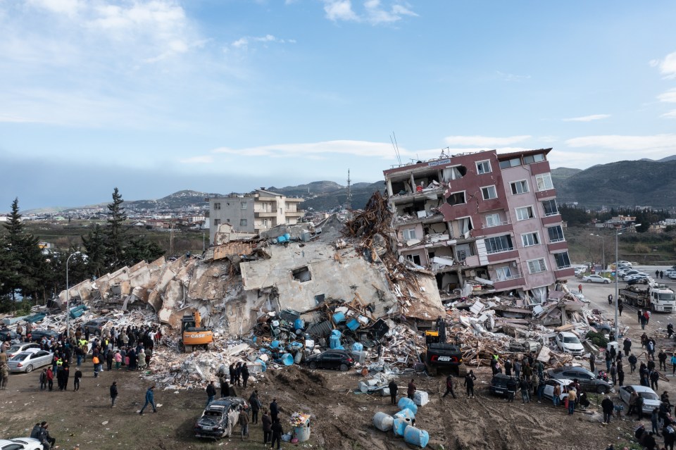 Hundreds of building across Turkey collapsed