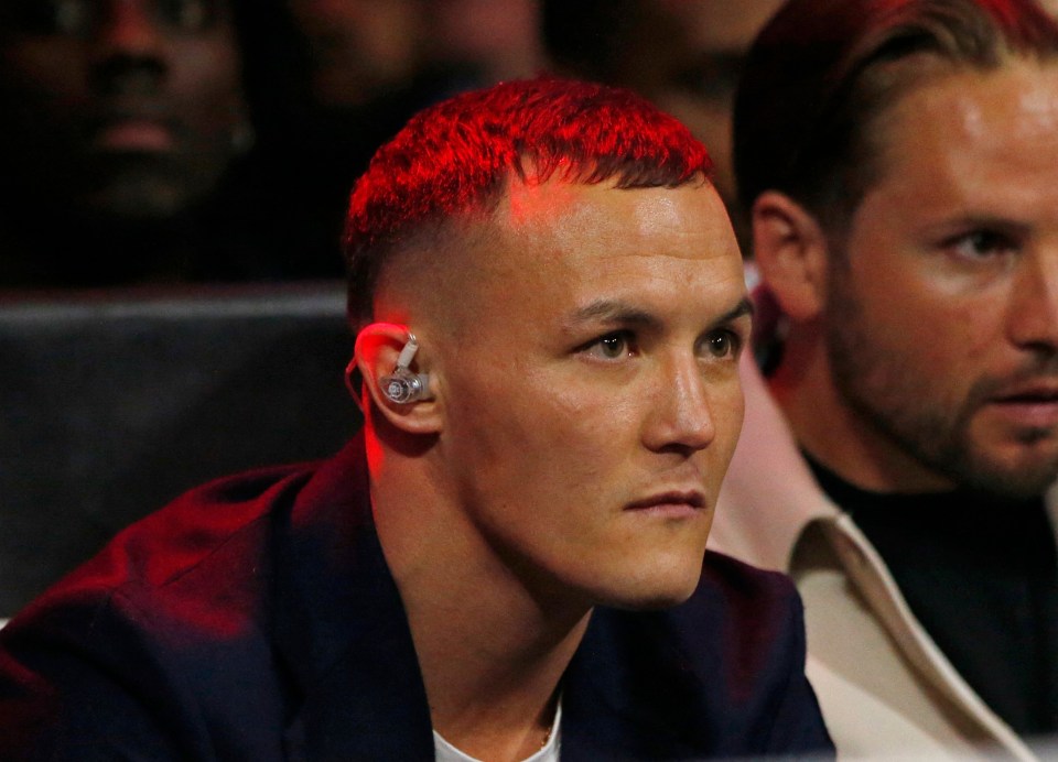 Josh Warrington was ringside for Mauricio Lara's clash with Leigh Wood