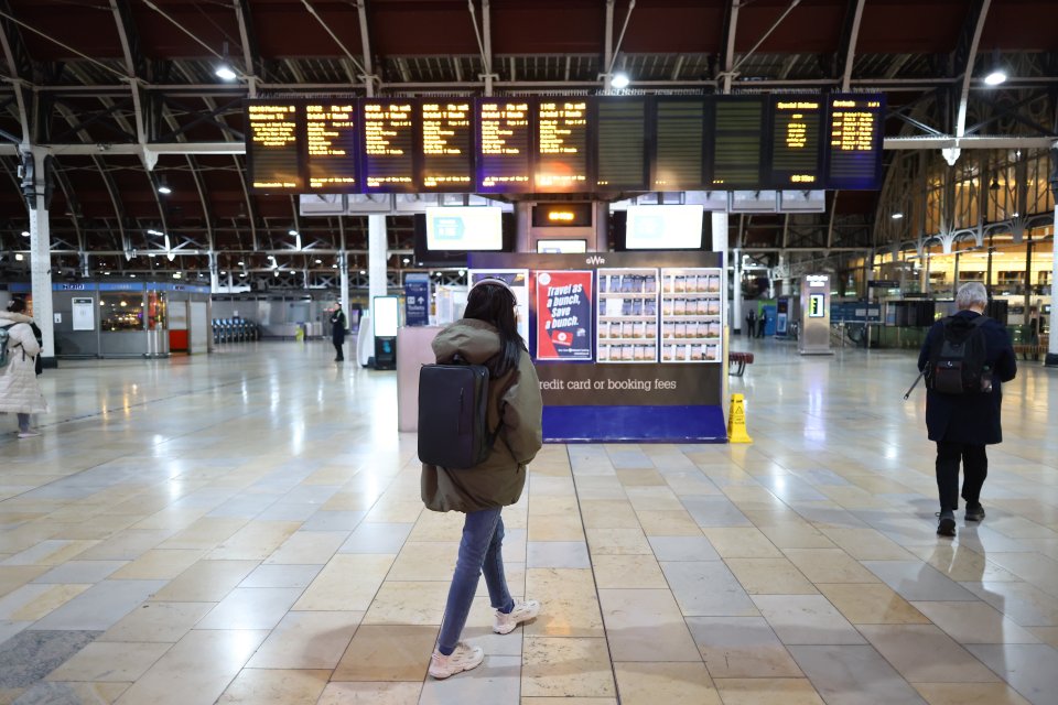 Paddington station was virtually deserted today